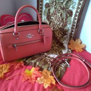 Coach Rowan Satchel in Tangerine
